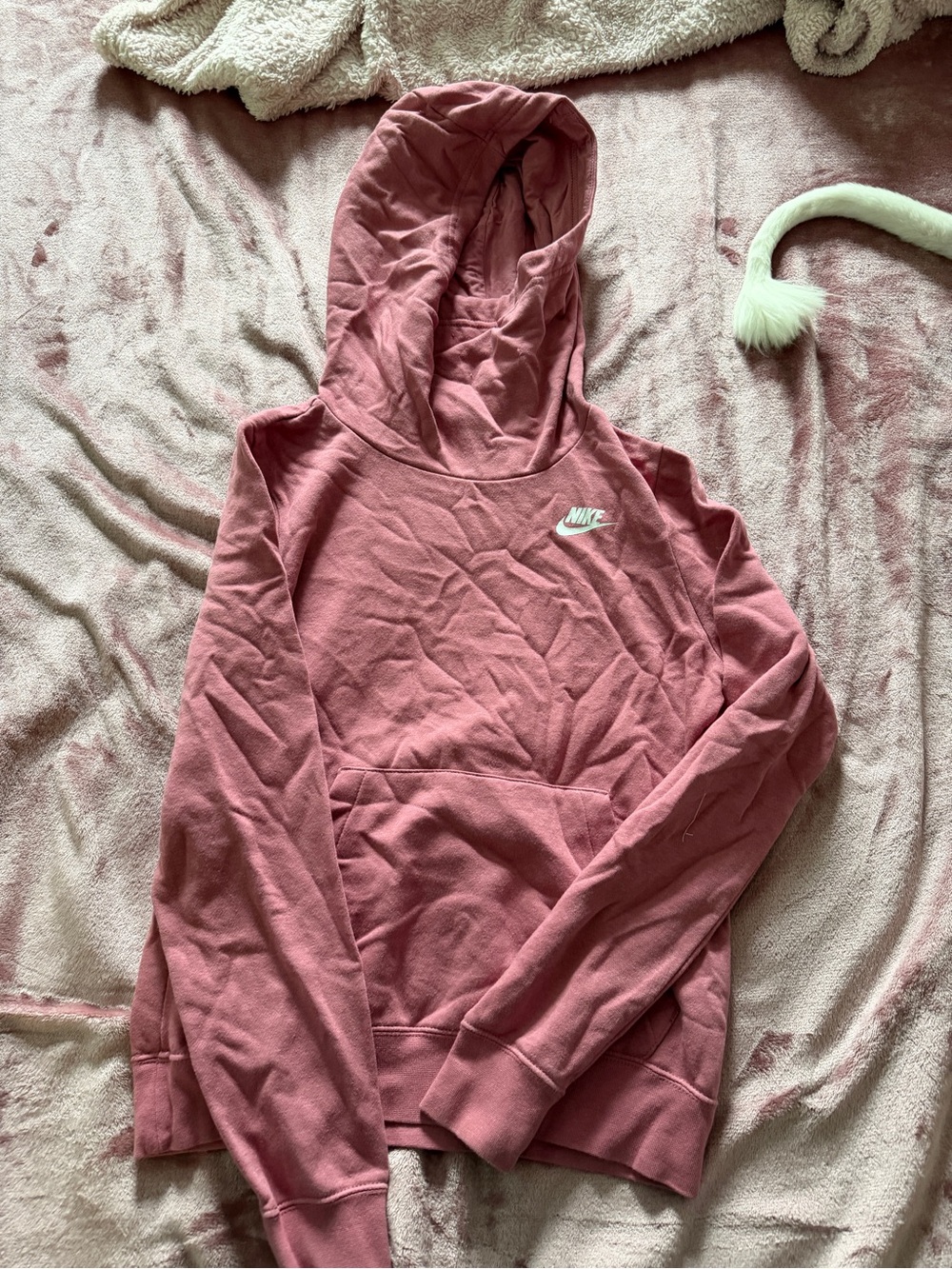 Nike Women’s Pink Hooded Pullover Sweatshirt